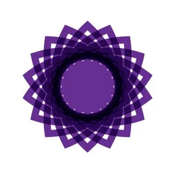 PURPLE MANDALA Illustrazione stock