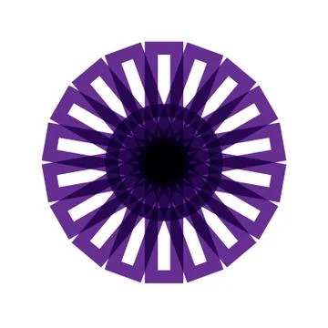 PURPLE MANDALA Stock Illustration