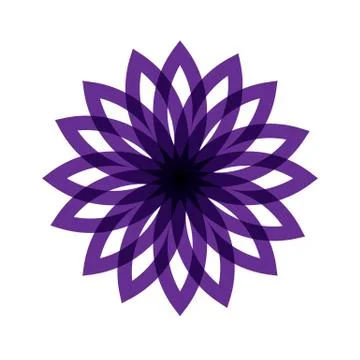 PURPLE MANDALA Stock Illustration