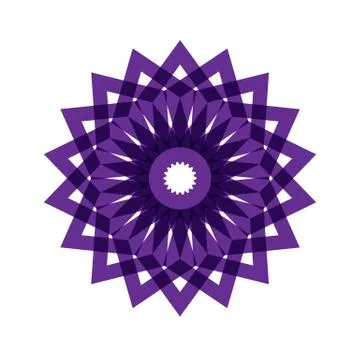 PURPLE MANDALA Stock Illustration