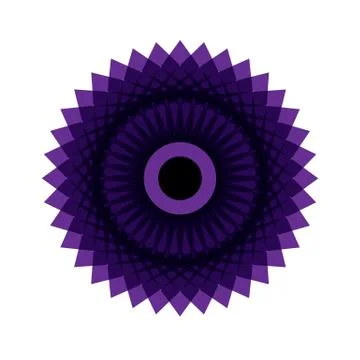 PURPLE MANDALA Stock Illustration