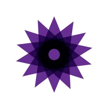 PURPLE MANDALA Stock Illustration