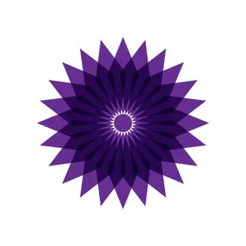 PURPLE MANDALA Stock Illustration