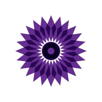 PURPLE MANDALA Stock Illustration