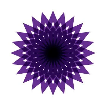 PURPLE MANDALA Stock Illustration