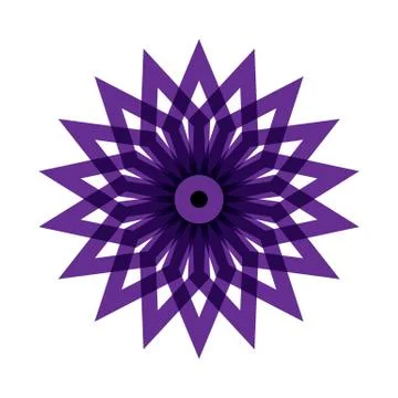 PURPLE MANDALA Stock Illustration