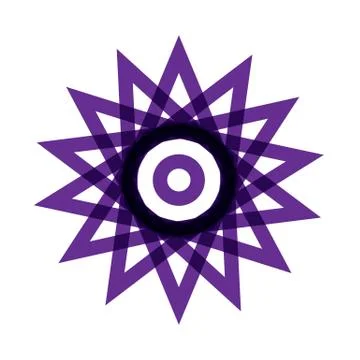 PURPLE MANDALA Stock Illustration