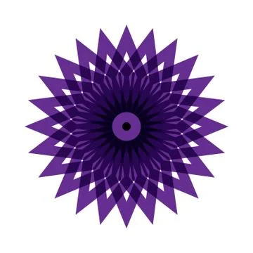 PURPLE MANDALA Stock Illustration