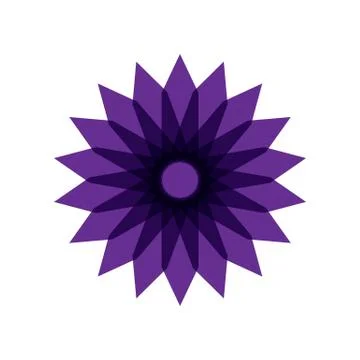 PURPLE MANDALA Stock Illustration
