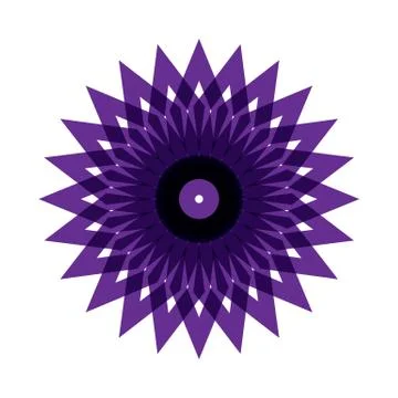 PURPLE MANDALA Stock Illustration