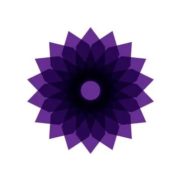 PURPLE MANDALA Stock Illustration