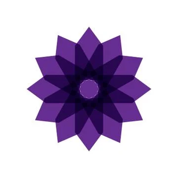 PURPLE MANDALA Stock Illustration