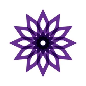 PURPLE MANDALA Stock Illustration