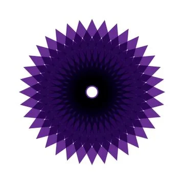 PURPLE MANDALA Stock Illustration
