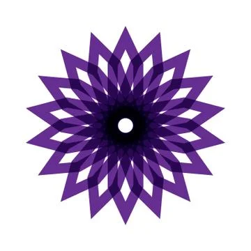 PURPLE MANDALA Stock Illustration