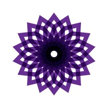 PURPLE MANDALA Stock Illustration