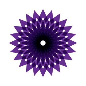 PURPLE MANDALA Stock Illustration