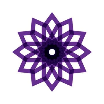 PURPLE MANDALA Stock Illustration
