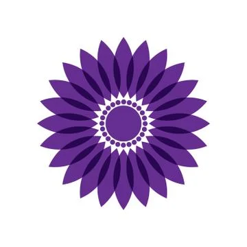 PURPLE MANDALA Illustrazione stock