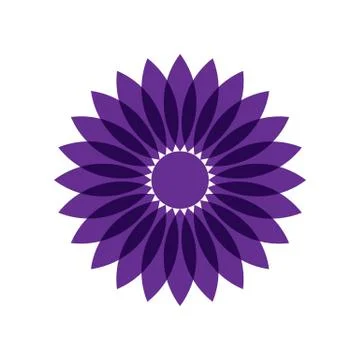 PURPLE MANDALA Stock Illustration