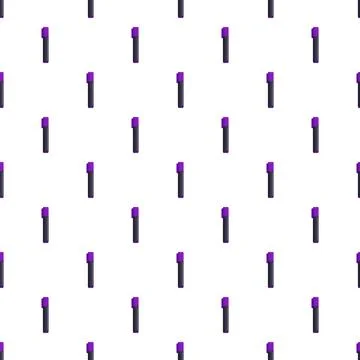 Purple marker pens creating seamless pattern background Illustrazione stock
