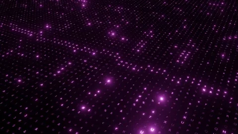 Purple matrix 4K Stock Footage 340439454