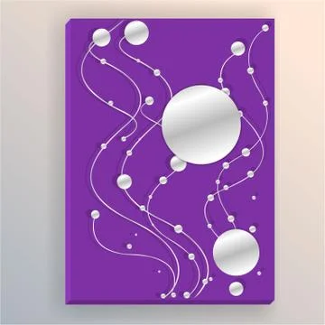 Purple metallic background Stock Illustration