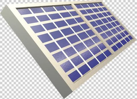 Purple metallic solar panel Stock Illustration