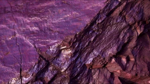 Purple metallic stone wall. Surface for design. Old vintage concept. Stock Footage 149852732