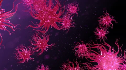 Purple Microscopic Universe Vídeos de archivo 40648676
