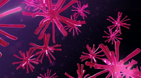 Purple Microscopic Universe Vídeo Stock 40666133