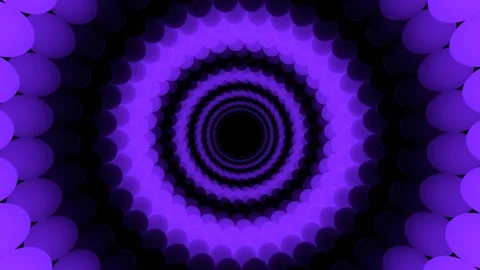 Purple Minimal Abstract 3D Sphere Vortex Corridor Background VJ Loop in 4K Vídeos de archivo 334719044
