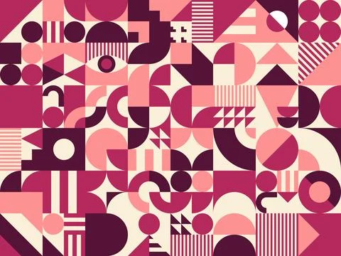 Purple modern geometric pattern background Stock Illustration