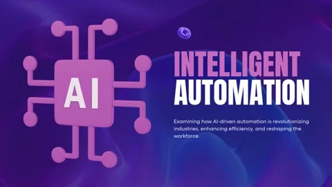 Purple Modern Gradient Artificial Intelligence Video Stock Footage 317930648