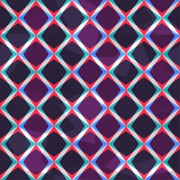 Purple mosaic seamless pattern Stock Illustration