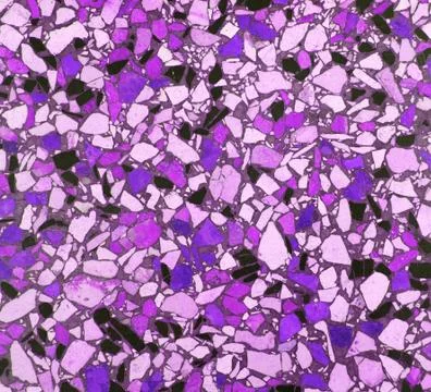 Purple Mosaic Wall Pattern Stock Photos