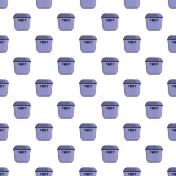 Purple multicooker seamless pattern for kitchen background Stock Illustration