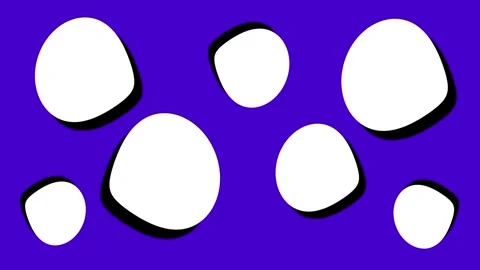 Purple Multiple White Blob Spotted Pattern Background Stock Footage 336837671