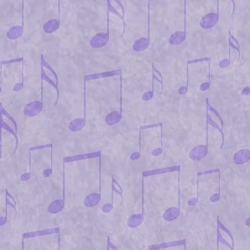Purple Music Notes Tile Pattern Repeat Background Illustrazione stock