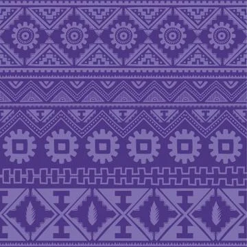 Purple native american ethnic pattern Illustrazione stock