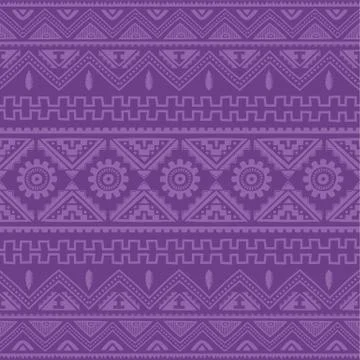 Purple native american ethnic pattern Stock Illustration