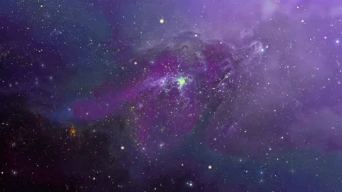 Purple Nebula Space HD Stockbeeldmateriaal 281735880