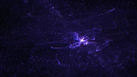 Purple nebula space object star bacteria rotating animation Stock Footage 109218962