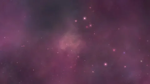 Purple Nebula Space Particles Flow Background Stock Footage 320172106