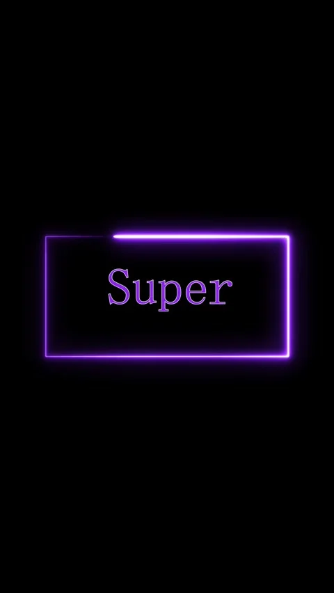 Purple neon glowing frame animated lower third super text broadcast motion .. Stock Footage 344285637