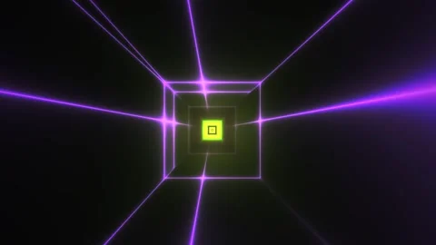 Purple neon grid with green center. Stock Footage 340040887