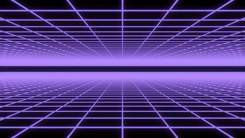 Purple neon grid loop Stock Footage 123179935