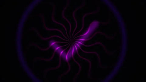 Purple Neon Light Circle Design Element. Stock Footage 340040836