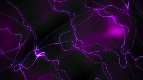 Purple Neon Light Electric Circuits. Stock Footage 340040936