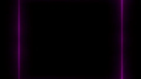 Purple Neon Light Frame Stock Footage 284399291